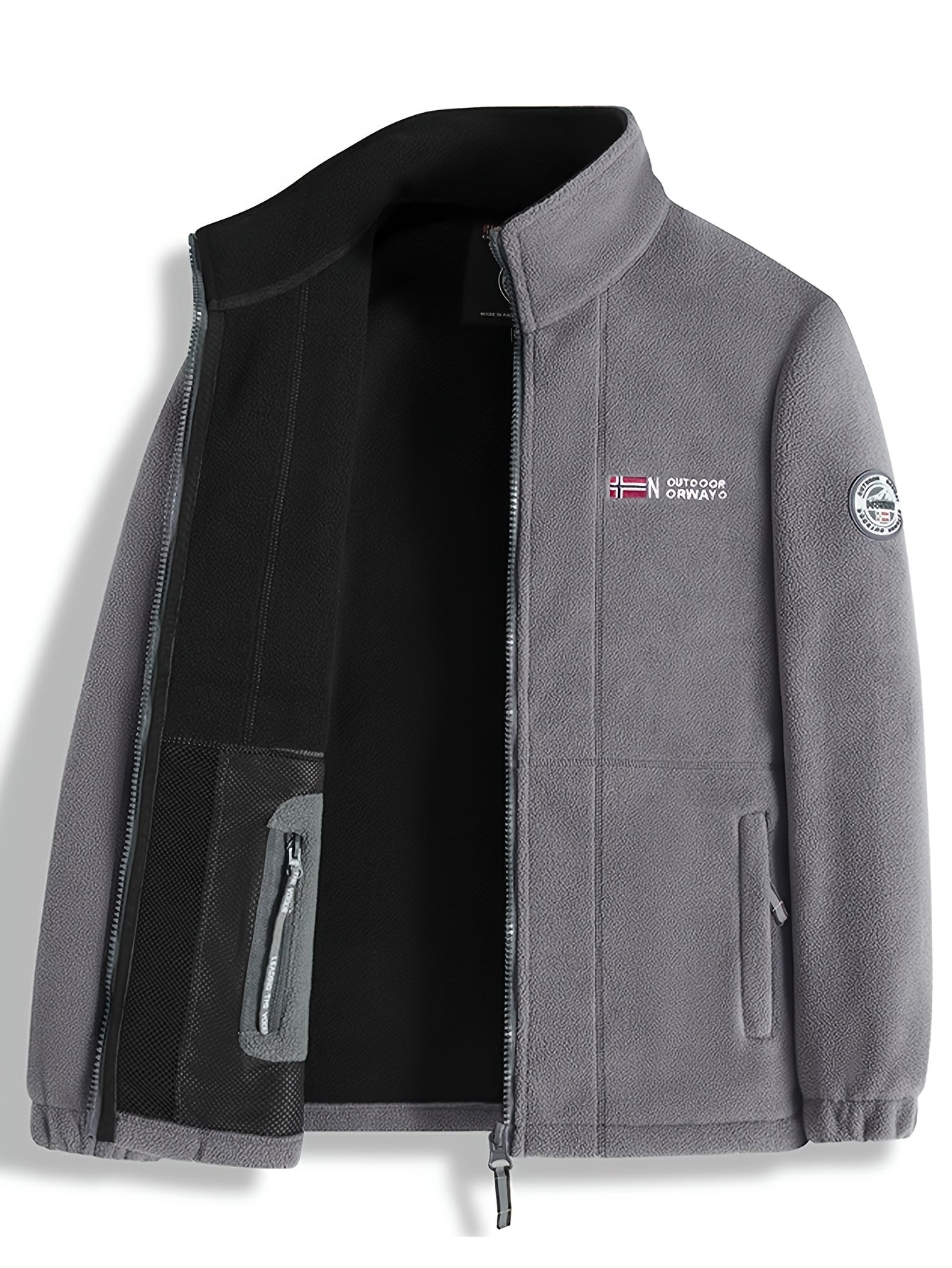 Julius Veste Polaire Outdoor Homme – Soft, Warm & Light with Protective Collar