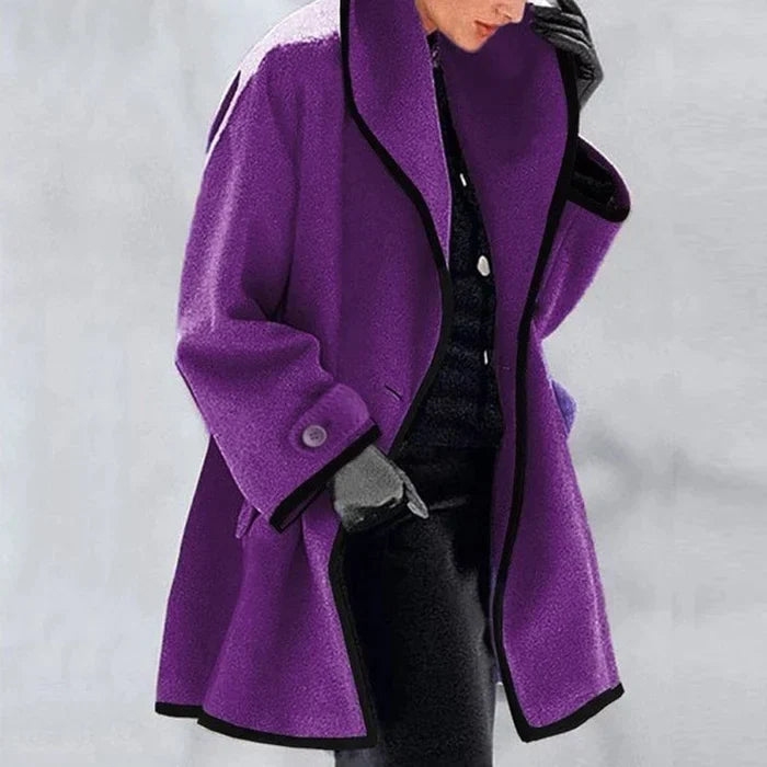 Jacky Women's Longline Wool Blend Coat | Classic Tailored Maxi Wool Coat for Women | Elegant Smart Casual Winter Outerwear