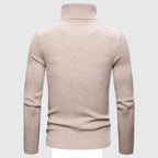 Luciano Men's Merino Wool Turtleneck Sweater | Elegant Comfortable Roll Neck Jumper for Men | Classic Regular Fit Smart Casual