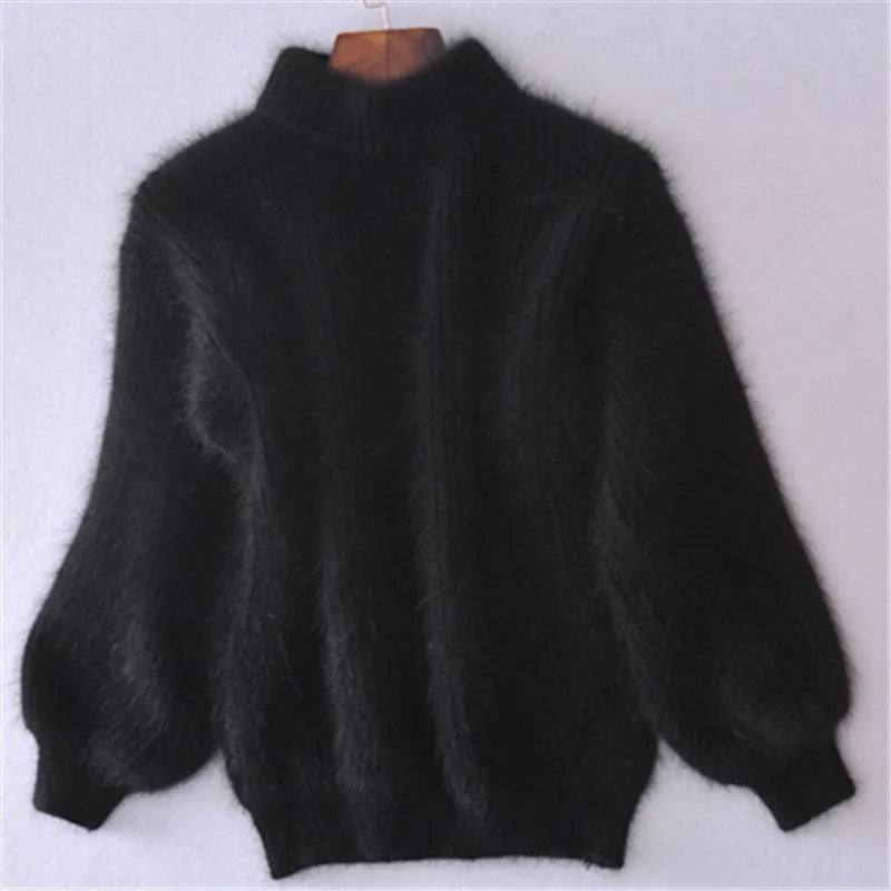 Verona Women's Cashmere Blend Turtleneck Sweater | Soft Luxury Roll Neck Jumper for Women | Elegant Smart Casual Winter Knitwear