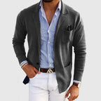 Lucas Men's Elegant Cotton Stretch Blazer | Smart Casual Regular Fit Blazer for Men | Versatile Everyday Office & Weekend Outerwear