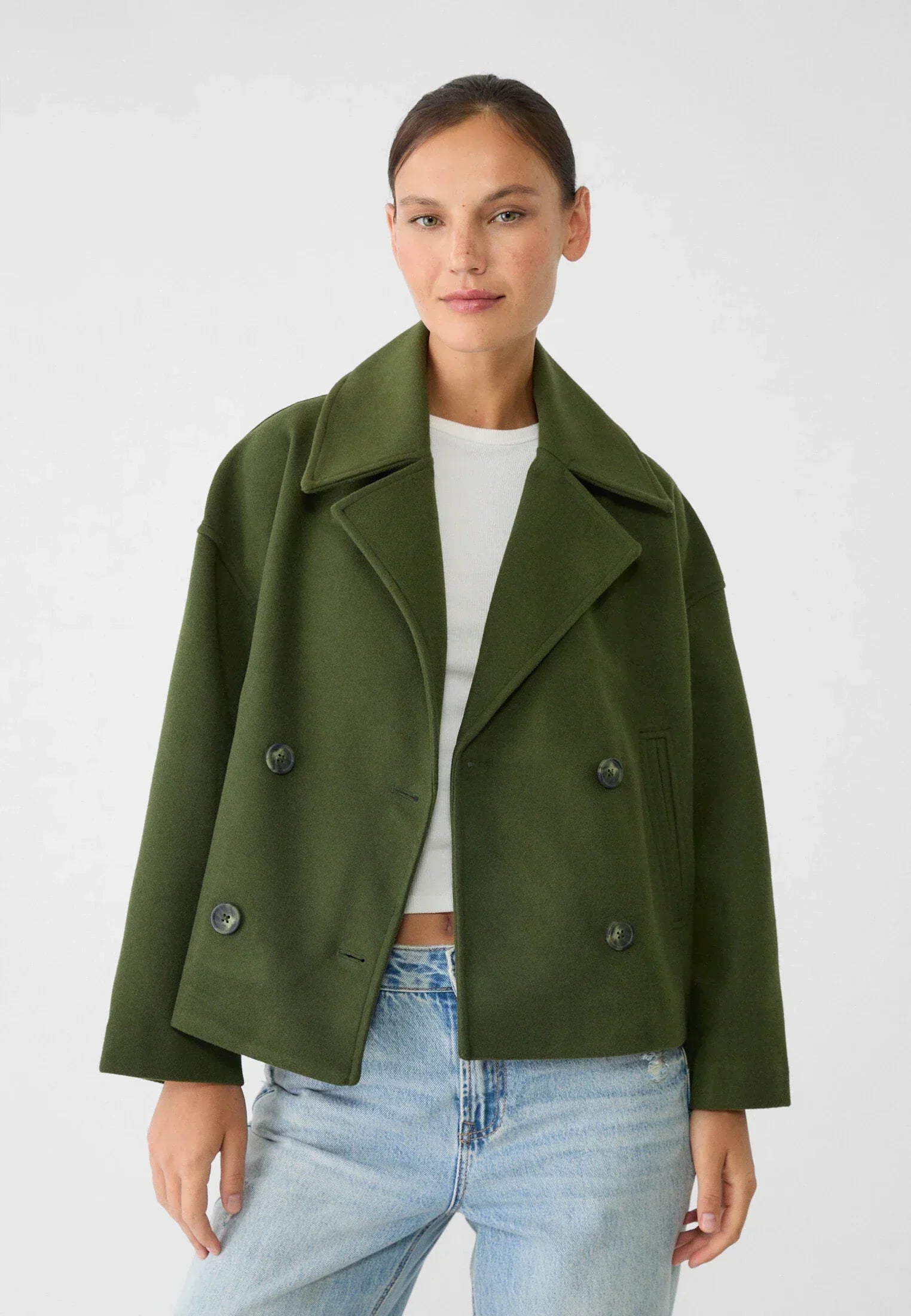 Sophie Women's Elegant Short Tailored Coat | Classic Cropped Everyday Coat for Women