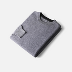 Wise Men's Loose-Fit Cashmere Wool Blend Round Neck Jumper | Relaxed Luxury Knit Jumper for Men | Smart Casual Everyday Winter Knitwear