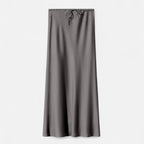 Women's Elegant High-Waist Satin Skirt