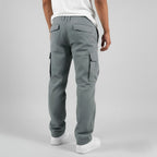 Benjamin Men's Relaxed Fit Cargo Trousers | Streetwear Side Pocket Pants for Men