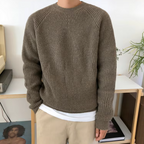 Grant Men's Relaxed Cotton Crew Neck Sweater | Casual Everyday Knit Jumper for Men