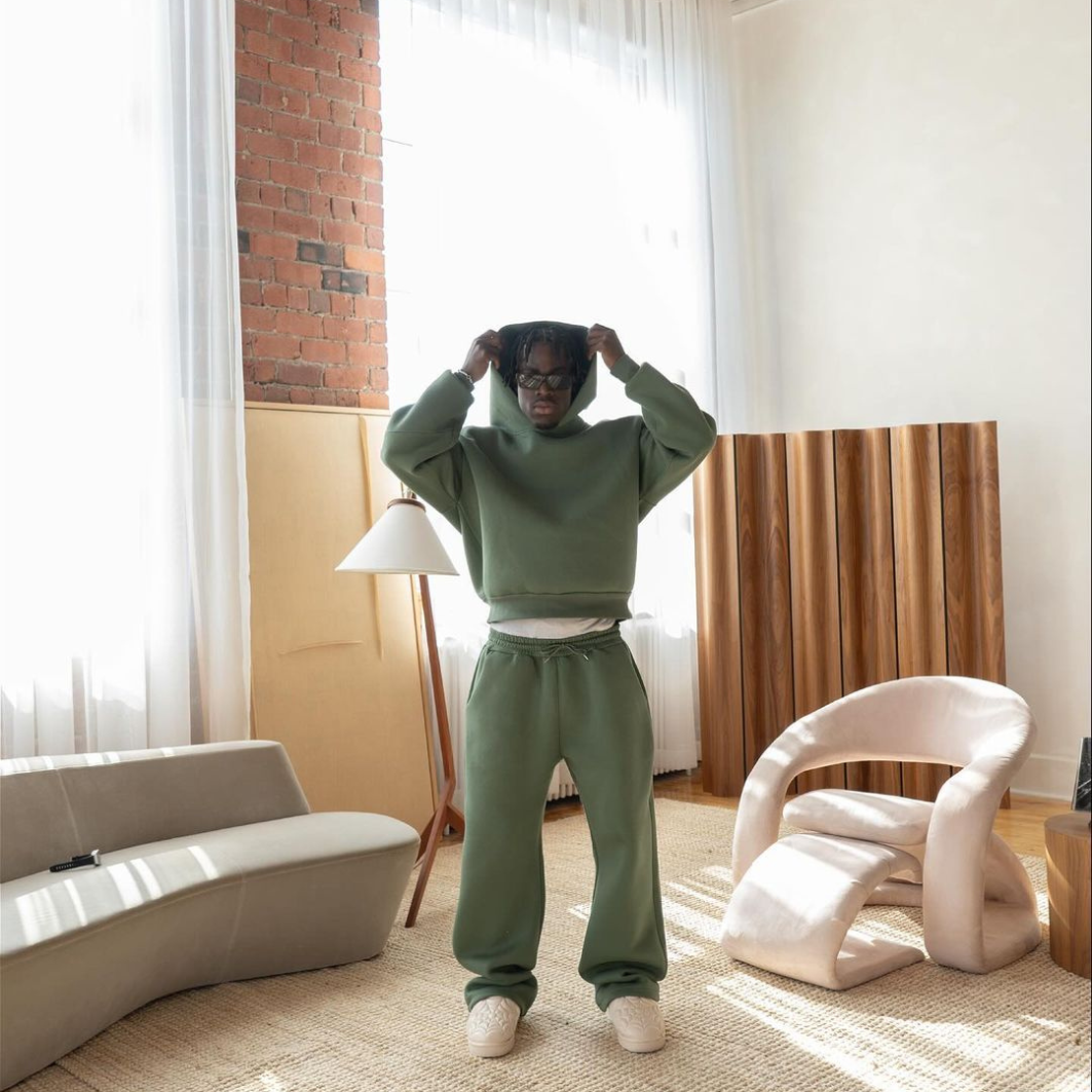 Devano Men's Hoodie Tracksuit Set | Oversized Fleece Hoodie & Jogger | Casual Streetwear Loungewear
