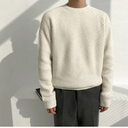Grant Men's Relaxed Cotton Crew Neck Sweater | Casual Everyday Knit Jumper for Men
