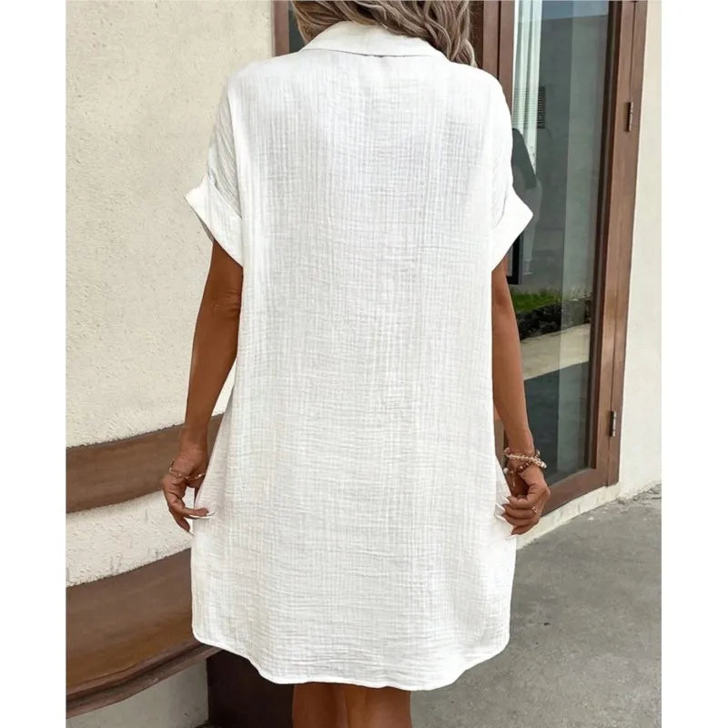 Carlijn Women's Collared Summer Dress | Casual Holiday Sundress | Everyday & Vacation Wear
