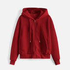 Women’s Zip-Up Knit Hoodie for Autumn/Winter