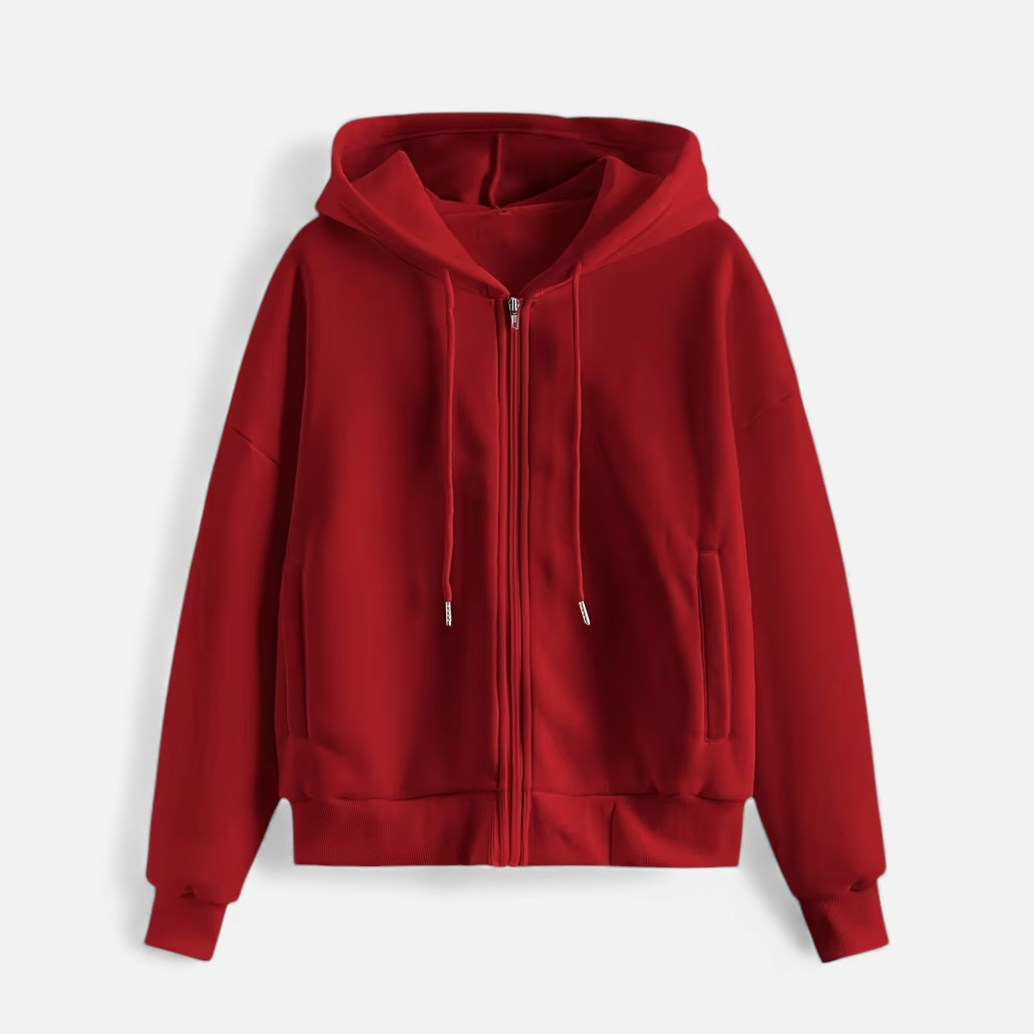 Women’s Zip-Up Knit Hoodie for Autumn/Winter