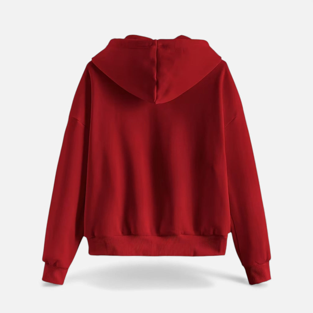 Women’s Zip-Up Knit Hoodie for Autumn/Winter