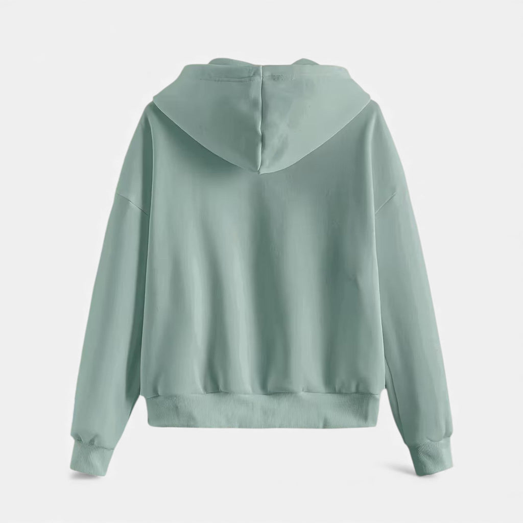 Women’s Zip-Up Knit Hoodie for Autumn/Winter