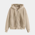 Women’s Zip-Up Knit Hoodie for Autumn/Winter