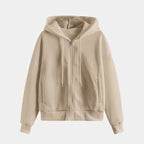 Women’s Zip-Up Knit Hoodie for Autumn/Winter