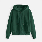 Women’s Zip-Up Knit Hoodie for Autumn/Winter