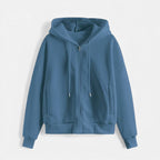 Women’s Zip-Up Knit Hoodie for Autumn/Winter