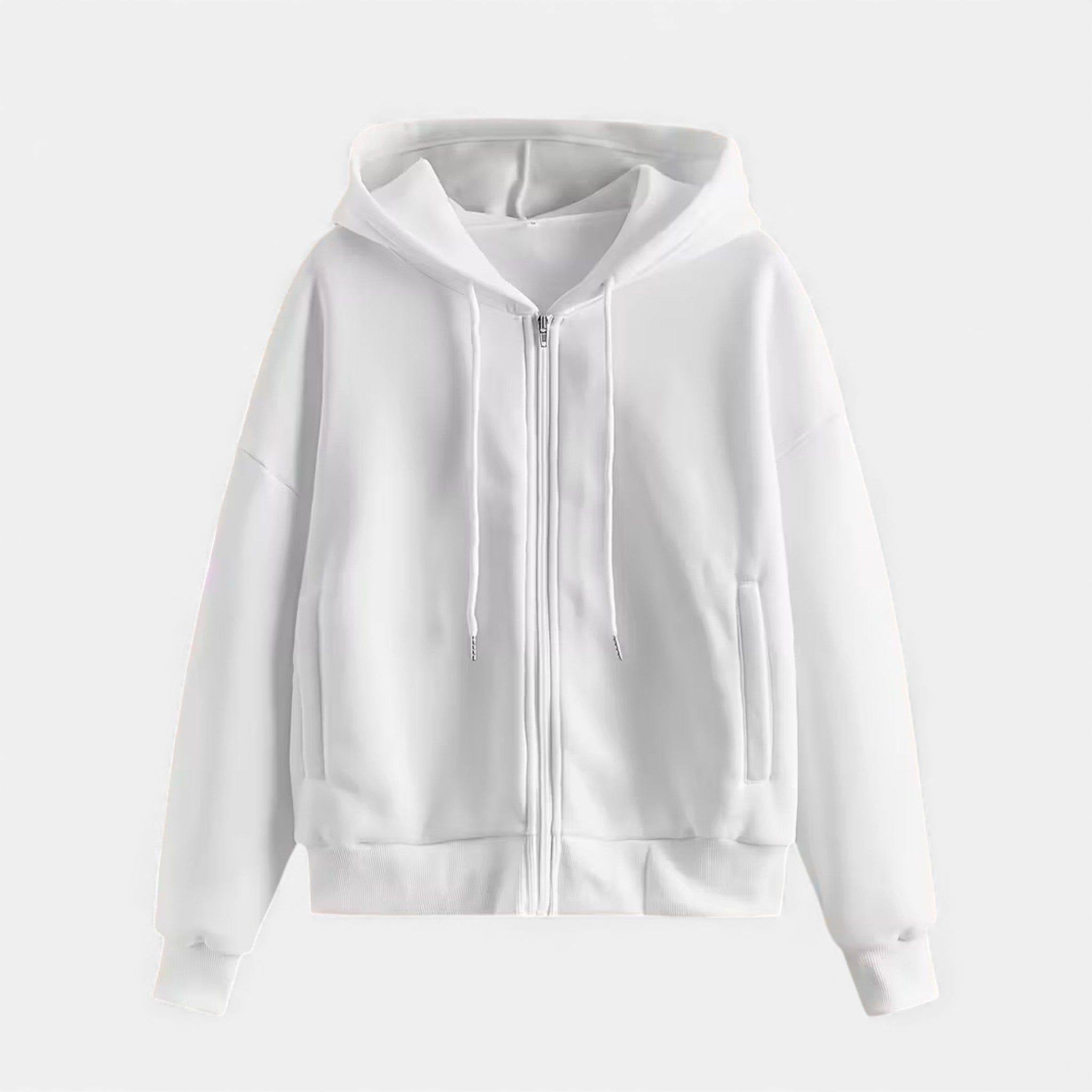 Women’s Zip-Up Knit Hoodie for Autumn/Winter