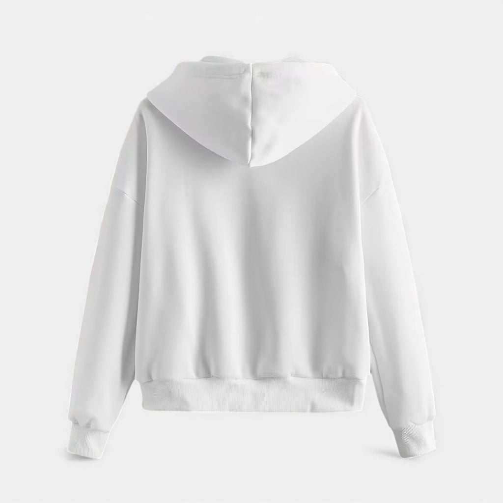 Women’s Zip-Up Knit Hoodie for Autumn/Winter