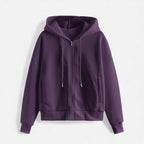 Women’s Zip-Up Knit Hoodie for Autumn/Winter