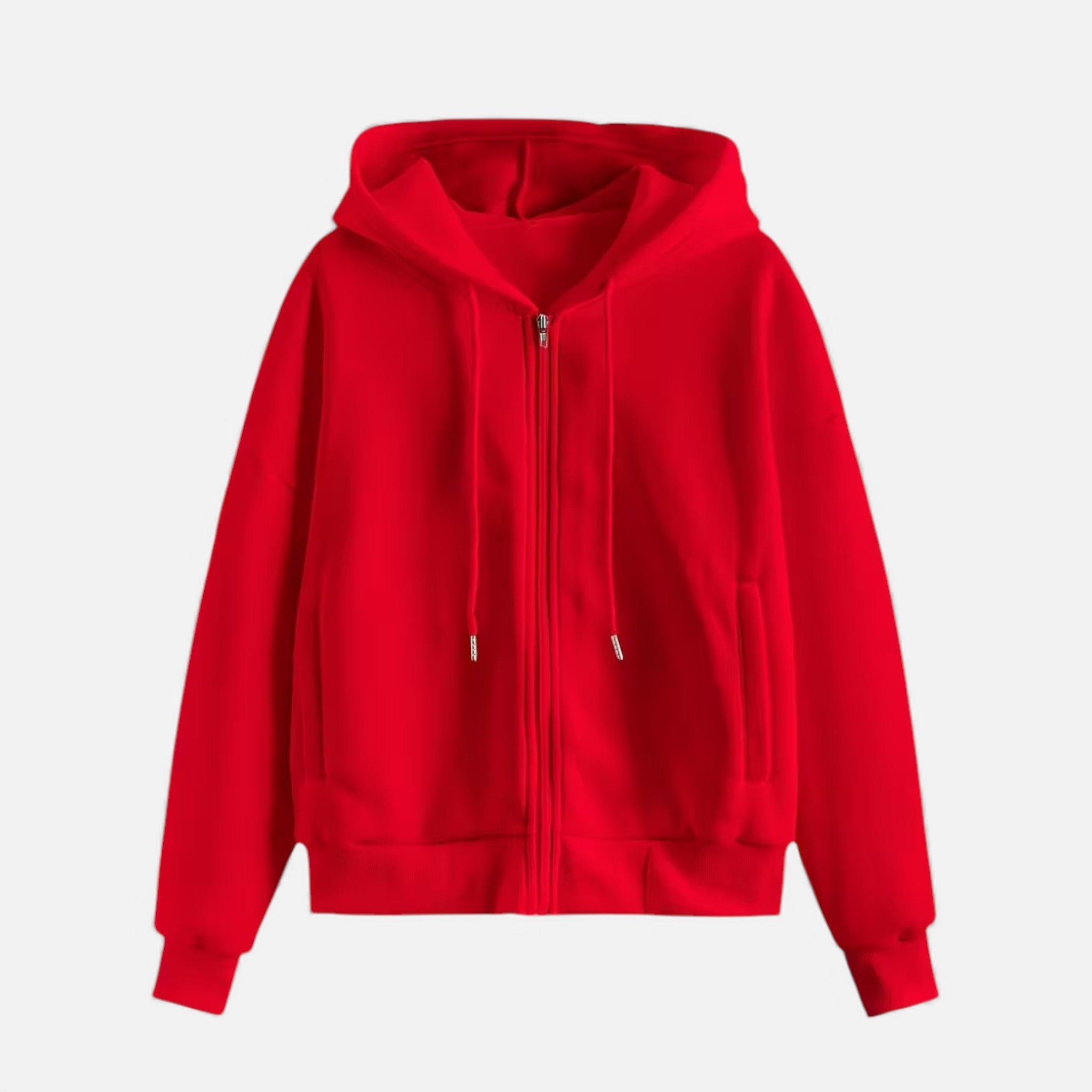 Women’s Zip-Up Knit Hoodie for Autumn/Winter