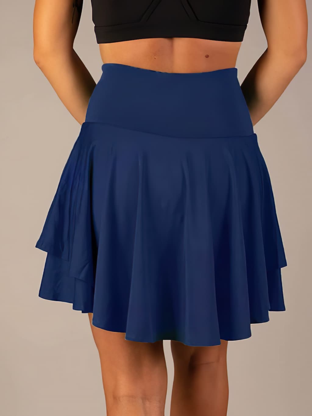 Yinthe Women's Layered Sports Skirt | Built-In Shorts Skort | Tennis & Gym Athleisure Wear