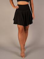 Yinthe Women's Layered Sports Skirt | Built-In Shorts Skort | Tennis & Gym Athleisure Wear