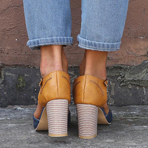 Comfort Women's Orthopedic Low Heel Court Shoes | Cushioned Wide Heel Faux Leather Footwear