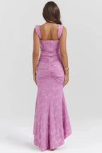 Arabella Women's Lace Corset Mermaid Maxi Dress | Going Out Occasion Dress | Evening & Smart Casual