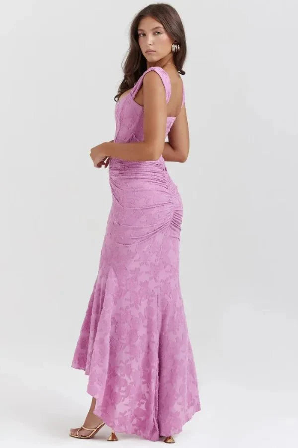 Arabella Women's Lace Corset Mermaid Maxi Dress | Going Out Occasion Dress | Evening & Smart Casual