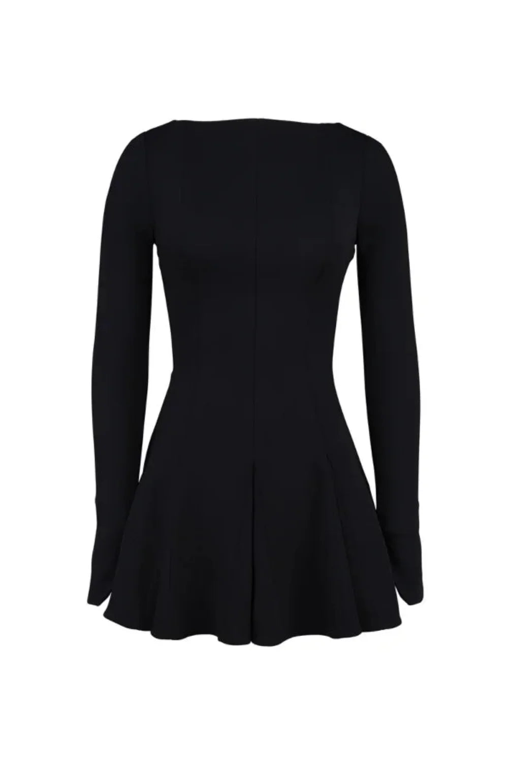 Chessie Women's Black Midi Dress | Elegant Everyday Black Casual Midi Dress for Women | Minimalist Smart Casual Style