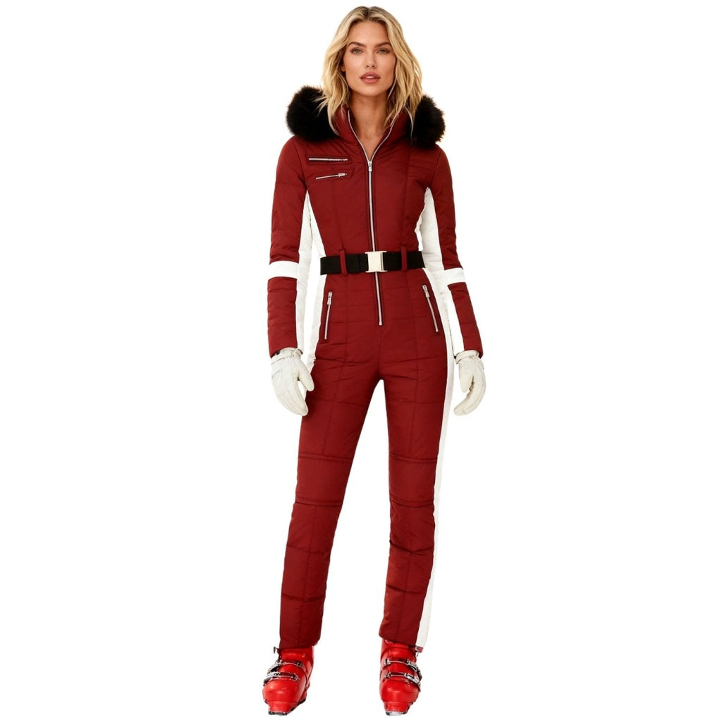 Dolly Women's One-Piece Ski Suit | Waterproof Insulated Snow Suit for Women | Retro Ski Jumpsuit for the Slopes