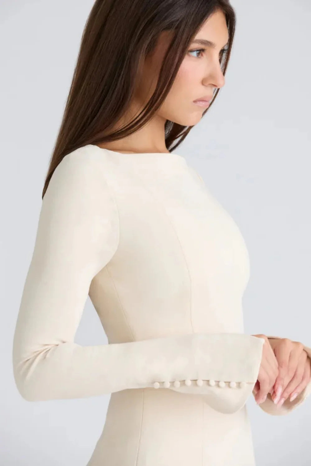 Chessie Women's White Midi Dress | Elegant Everyday White Casual Midi Dress for Women | Minimalist Summer & Smart Casual Style