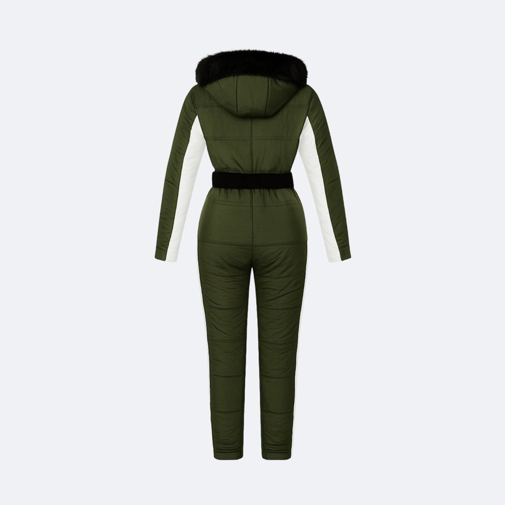 Dolly Women's One-Piece Ski Suit | Waterproof Insulated Snow Suit for Women | Retro Ski Jumpsuit for the Slopes