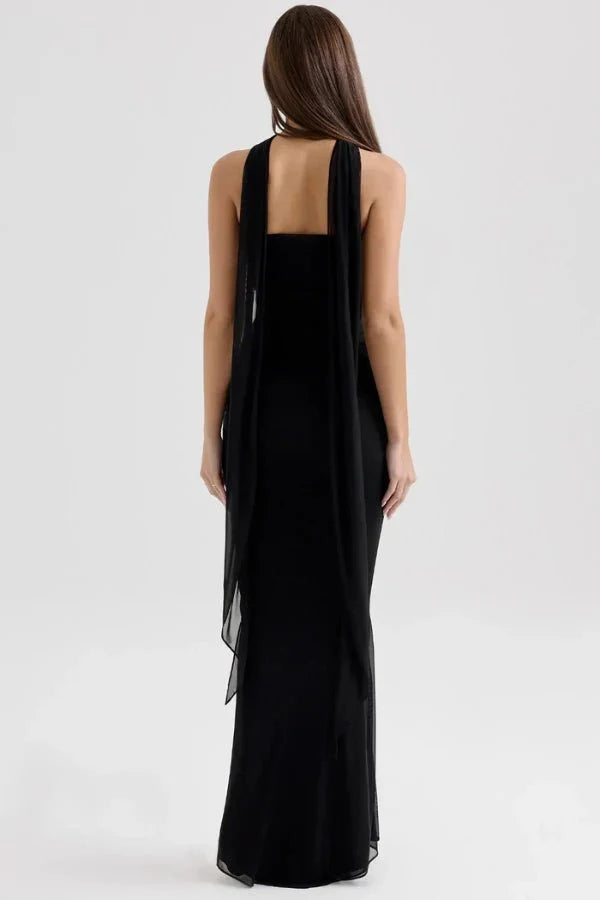 Hailey Women's Jersey Bodycon Maxi Dress | Fitted Stretch Silhouette | Casual, Work & Evening