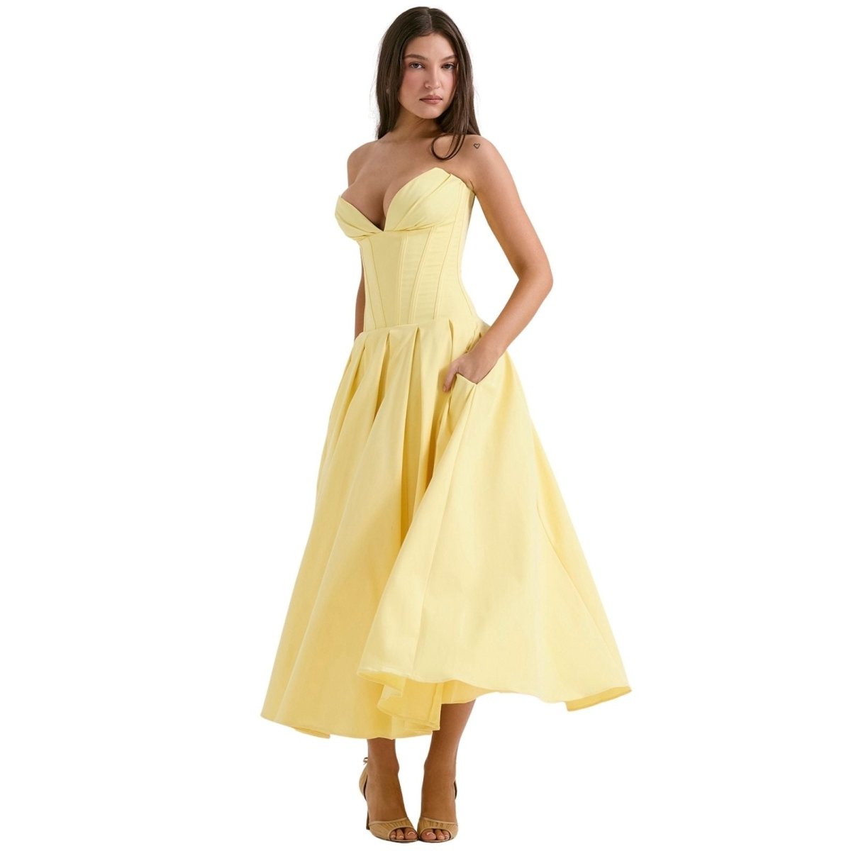 Laarni | Women’s Floral Midi Dress – Lightweight Summer Dress | Casual & Elegant