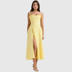 Laarni Women's Cotton Maxi Dress | Flowy Relaxed Fit | Casual, Work & Evening