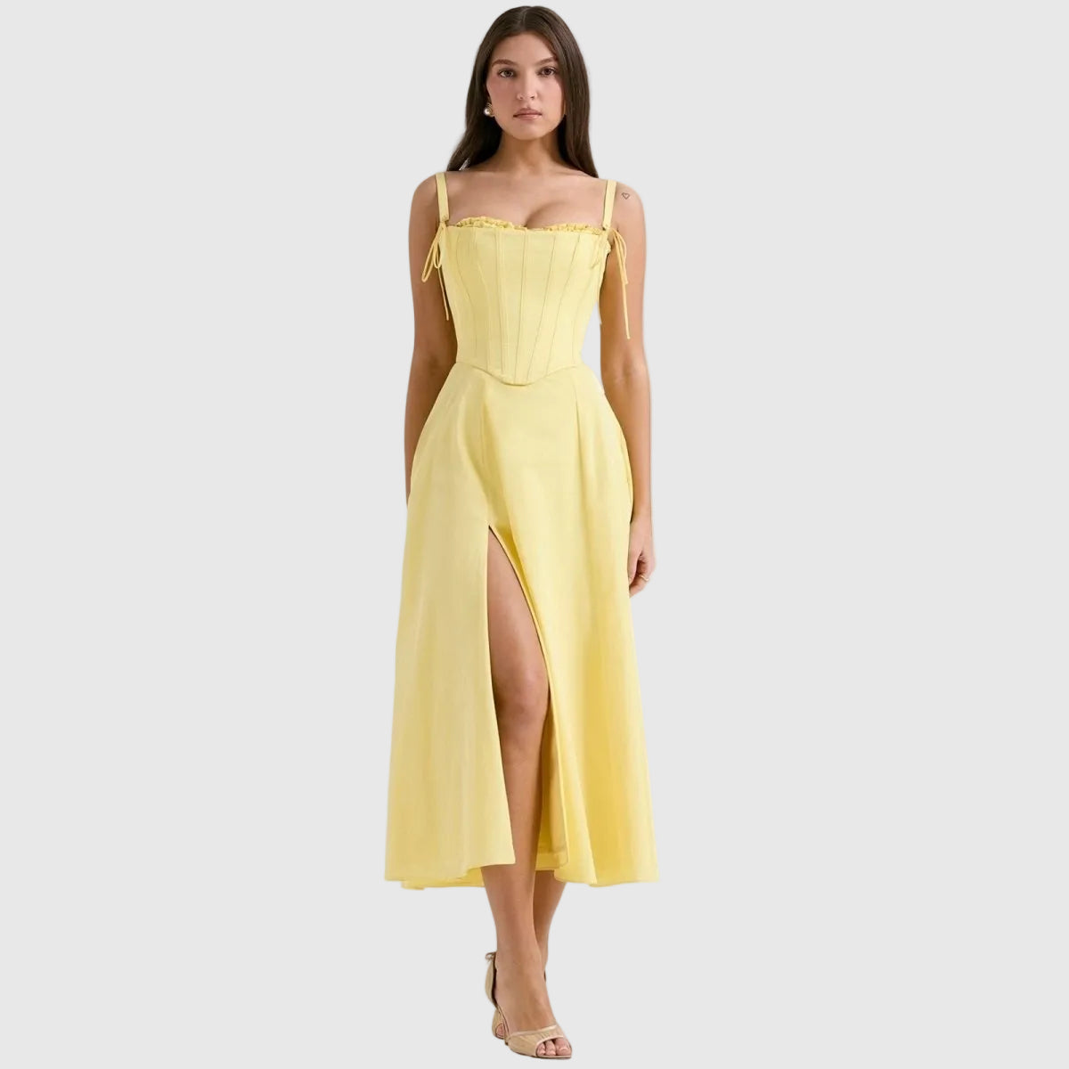 Laarni Women's Cotton Maxi Dress | Flowy Relaxed Fit | Casual, Work & Evening