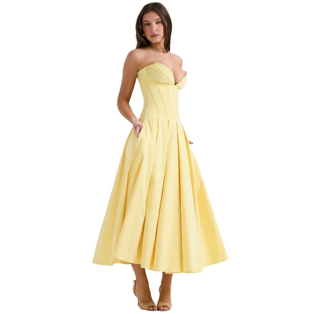 Laarni | Women’s Floral Midi Dress – Lightweight Summer Dress | Casual & Elegant