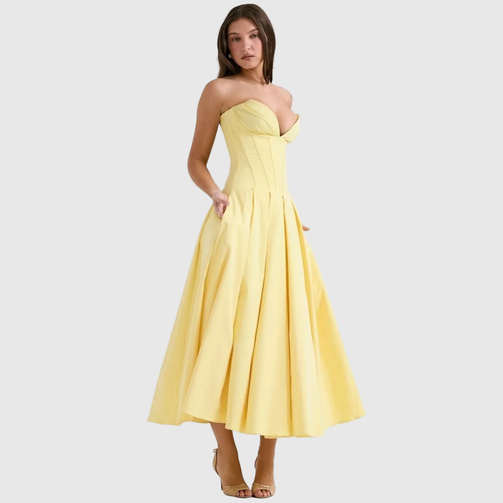 Laarni Women's Cotton Maxi Dress | Flowy Relaxed Fit | Casual, Work & Evening