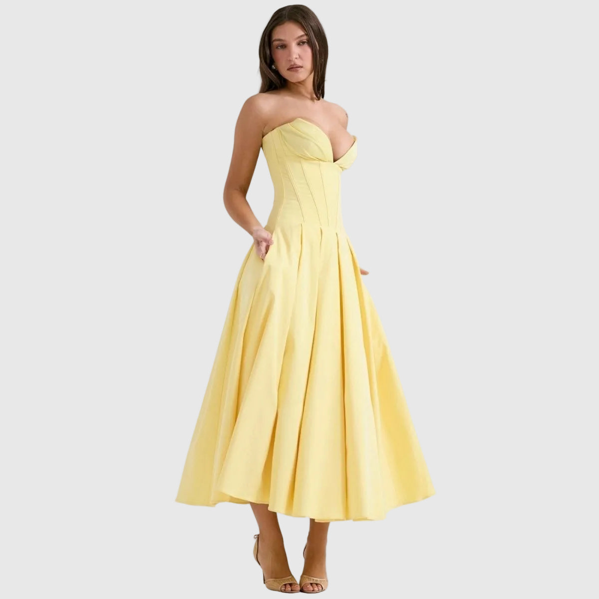 Laarni Women's Cotton Maxi Dress | Flowy Relaxed Fit | Casual, Work & Evening