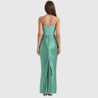Sloane Women's Satin Bodycon Maxi Dress | Fitted Silhouette | Evening & Smart Casual