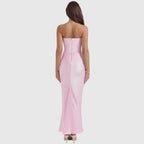 Sloane Women's Satin Bodycon Maxi Dress | Fitted Silhouette | Evening & Smart Casual