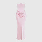 Sloane Women's Satin Bodycon Maxi Dress | Fitted Silhouette | Evening & Smart Casual