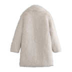 Febbie Women's Faux Fur Coat | Luxury Full Faux Fur Coat for Women | Statement Winter Outerwear & Evening Glamour