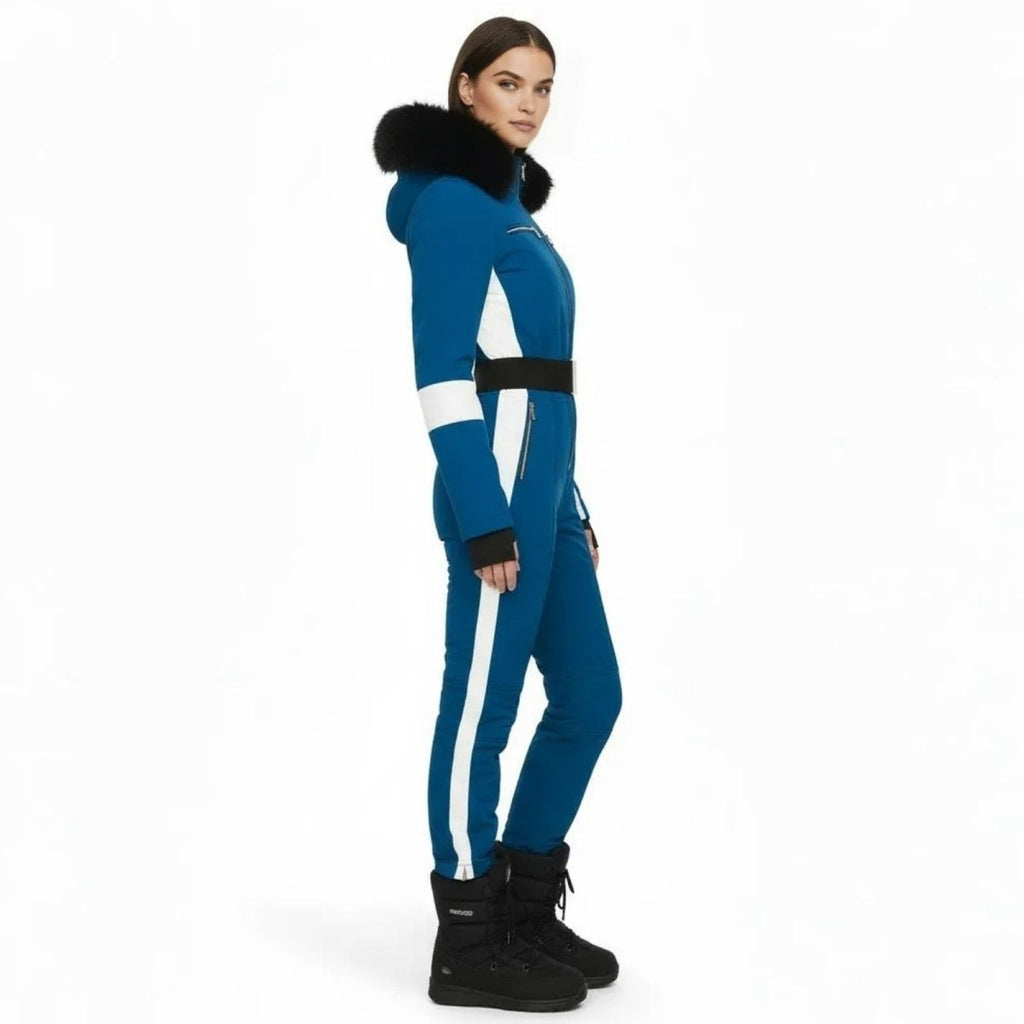 Dolly Women's One-Piece Ski Suit | Waterproof Insulated Snow Suit for Women | Retro Ski Jumpsuit for the Slopes
