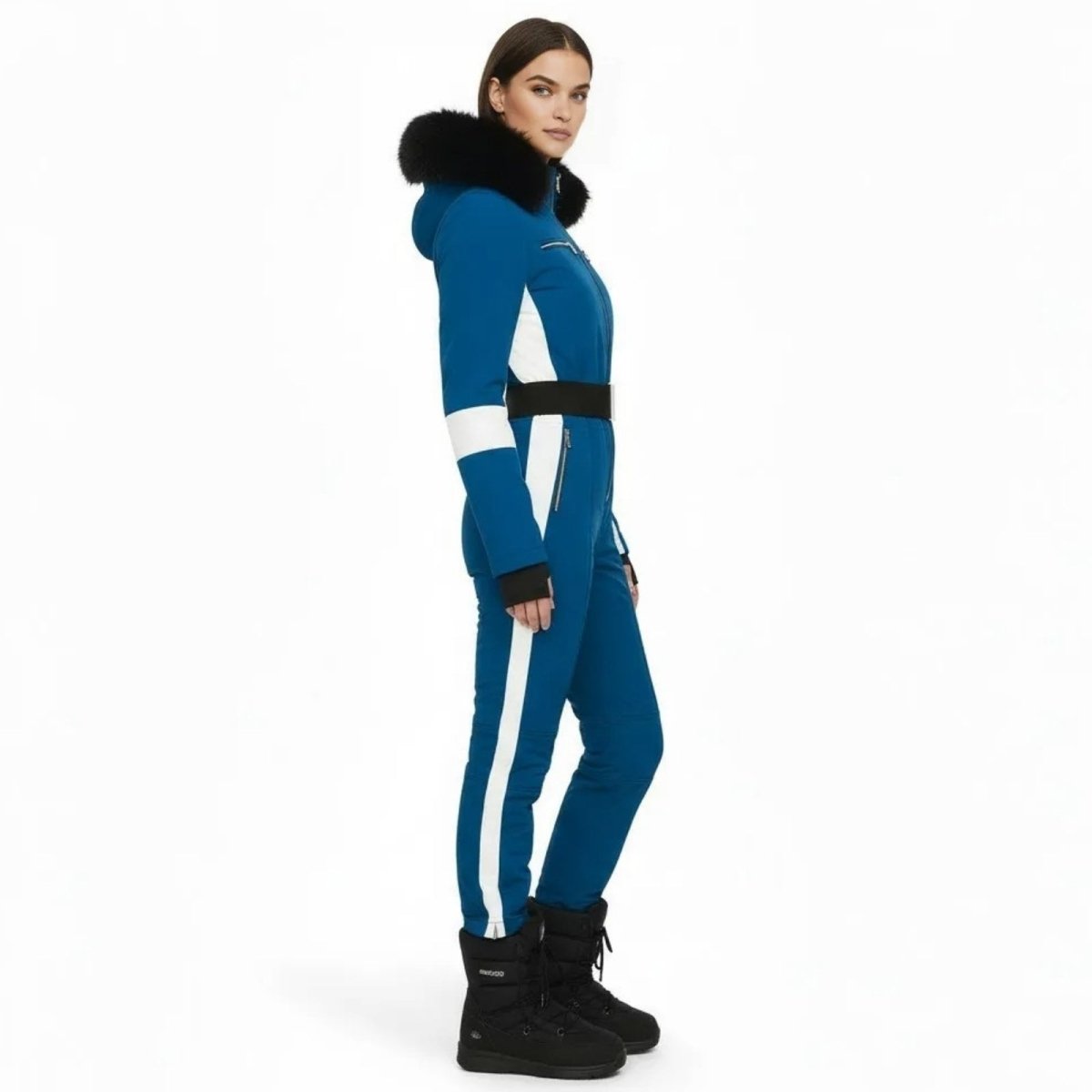 Dolly Women's One-Piece Ski Suit | Waterproof Insulated Snow Suit for Women | Retro Ski Jumpsuit for the Slopes