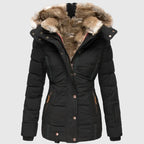 Tundra Women's Warm Winter Parka with Faux Fur Lining | Hooded Fur-Lined Mid-Length Winter Jacket for Women