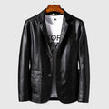 Celso Men's Faux Leather Bomber Jacket | Fashion Vegan Leather Flight Jacket for Men | Casual Streetwear & Smart Casual Outerwear