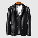 Celso Men's Faux Leather Bomber Jacket | Fashion Vegan Leather Flight Jacket for Men | Casual Streetwear & Smart Casual Outerwear